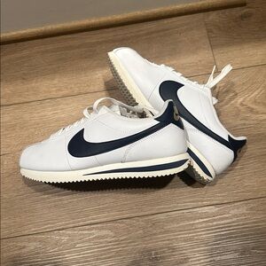 Nike Classic White and Black Cortez Sneakers